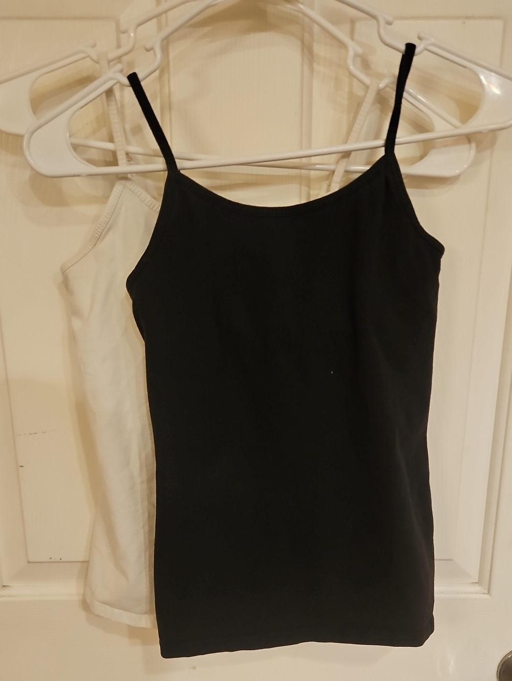 Classic Black & White Spaghetti Strap Tank Tops